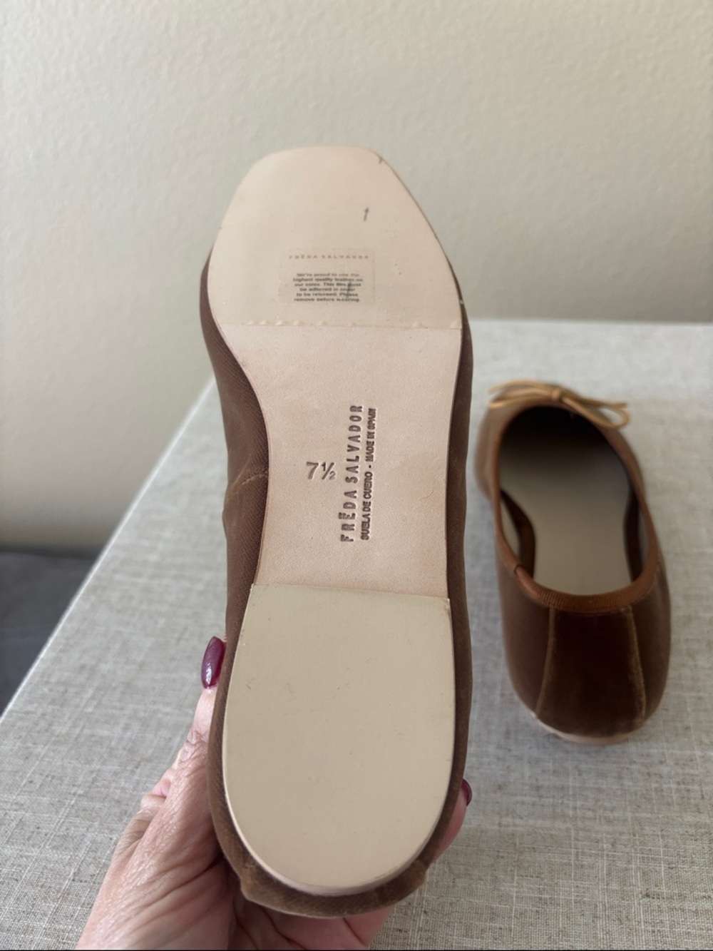 Brand new Freda Salvador Velvet Jada Flat - Picture 5 of 5